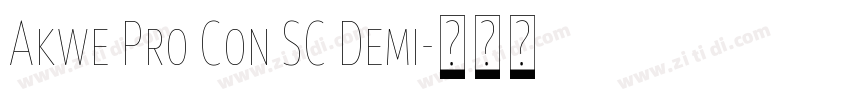 Akwe Pro Con SC Demi字体转换
